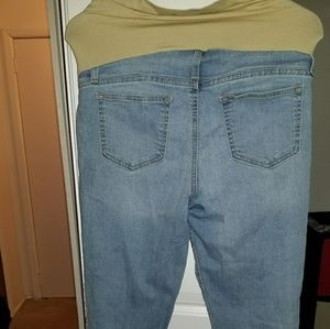 Glow A Glow Women's Maternity Jeans Ankle Pants